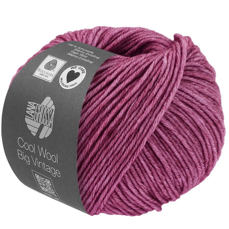 Lana Grossa Cool Wool Big Vintage 89 Pinkki