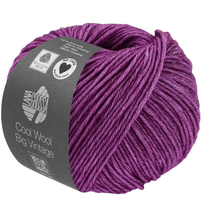 Lana Grossa Cool Wool Big Vintage 94 Punavioletti
