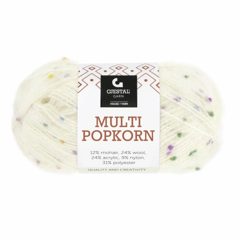 Gjestal Multi Popkorn 501 Valkoinen