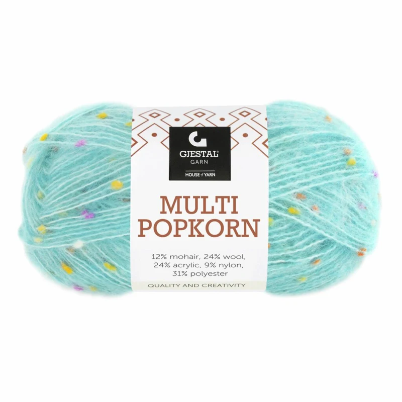 Gjestal Multi Popkorn 507 Vaalea turkoosi