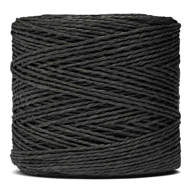 LindeHobby Twisted Paper Yarn 10 Musta