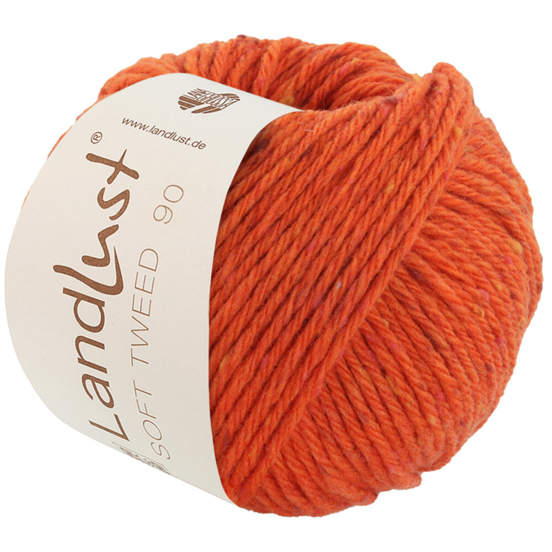 Lana Grossa Landlust Soft Tweed 90 24 Oranssi meleerattu