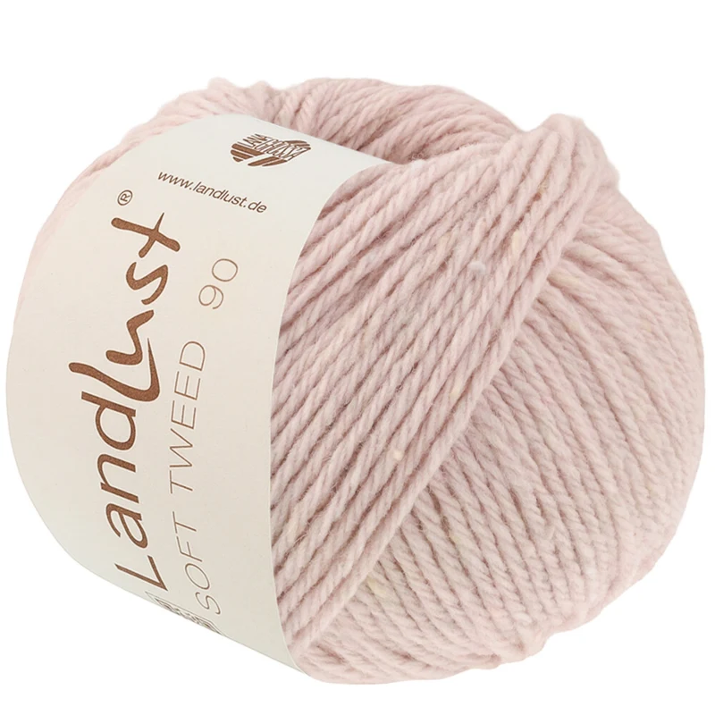 Lana Grossa Landlust Soft Tweed 90 31 Vaaleanpunainen meleerattu