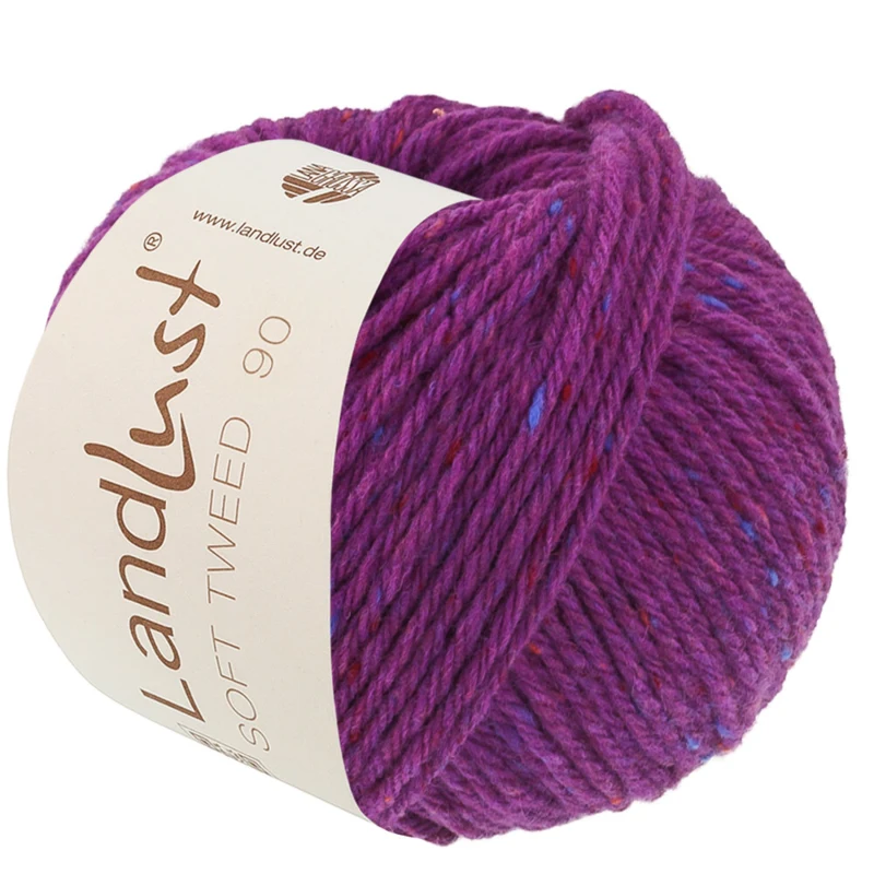 Lana Grossa Landlust Soft Tweed 90 33 Violetti meleerattu