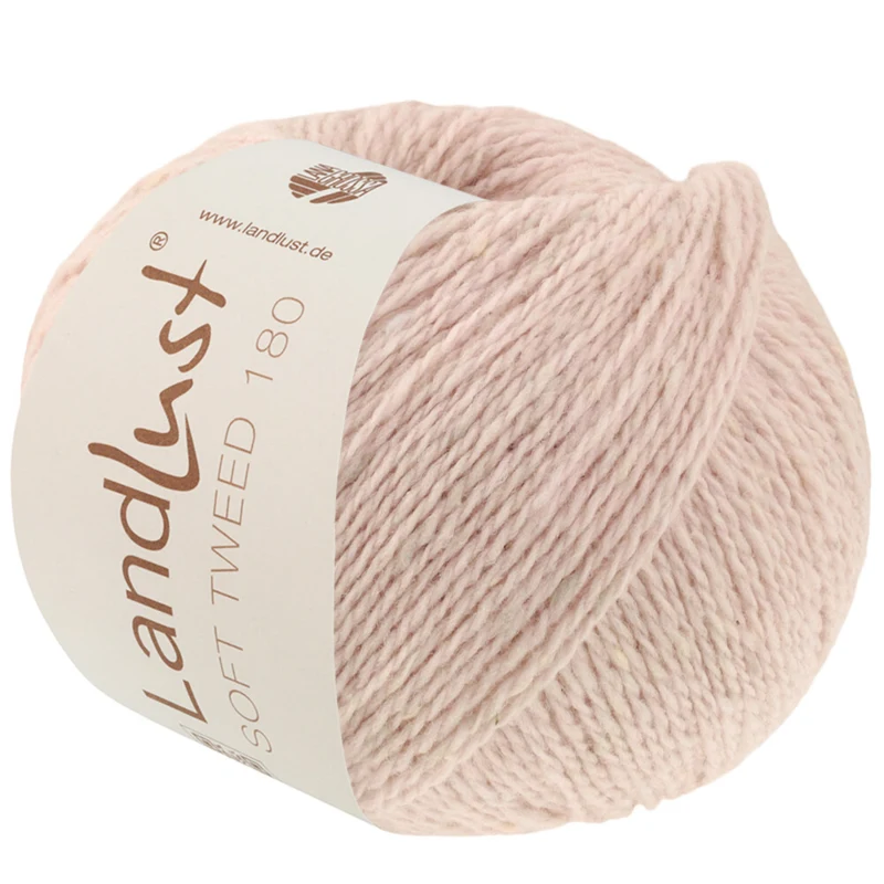 Lana Grossa Landlust Soft Tweed 180 131 Vaaleanpunainen meleerattu