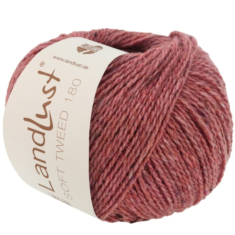 Lana Grossa Landlust Soft Tweed 180 128 Vanhanroosa meleerattu