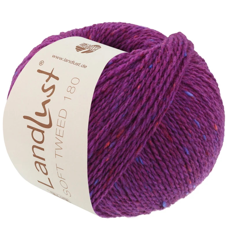 Lana Grossa Landlust Soft Tweed 180 133 Violetti meleerattu