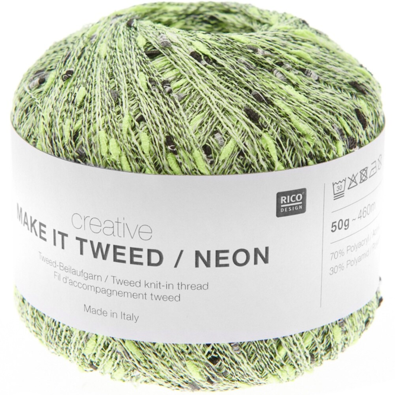 Rico Design Creative Make it tweed/Neon 001 Keltainen