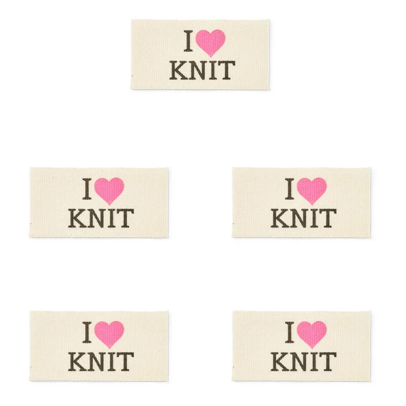 LindeHobby I Love Knit -tunniste (4 cm x 2 cm)