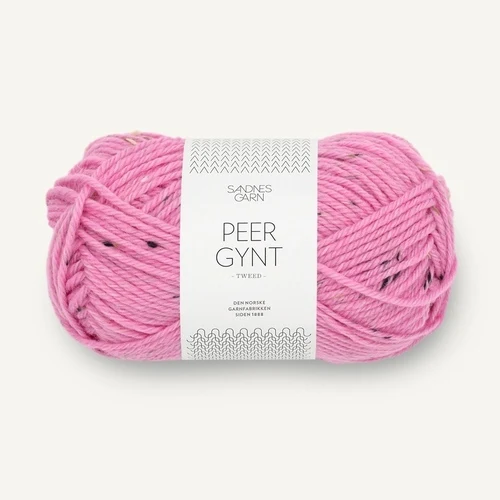 Sandnes Peer Gynt 4615 Vaaleanpunainen luonnonvärinen tweed
