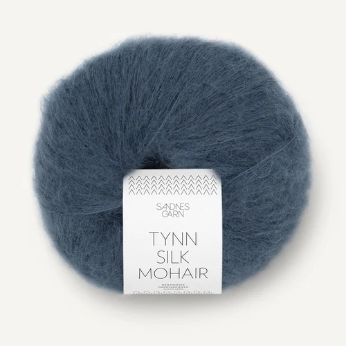 Sandnes Tynn Silk Mohair 6081 Syvä sininen