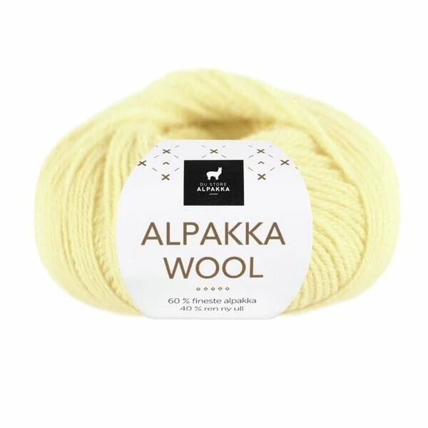 Du Store Alpakka Wool 560 Vaaleankeltainen
