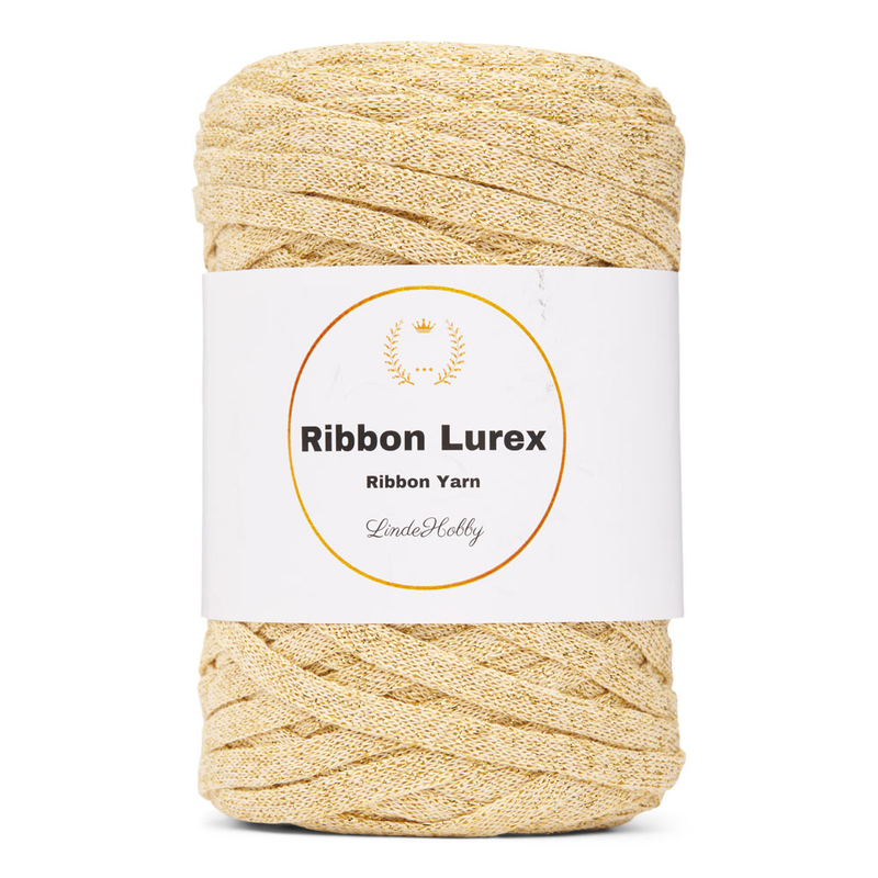 LindeHobby Ribbon Lurex 13 Yellow Gold