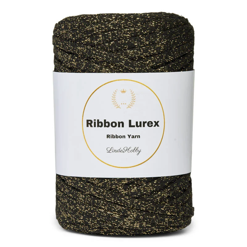 LindeHobby Ribbon Lurex 02 Black Gold