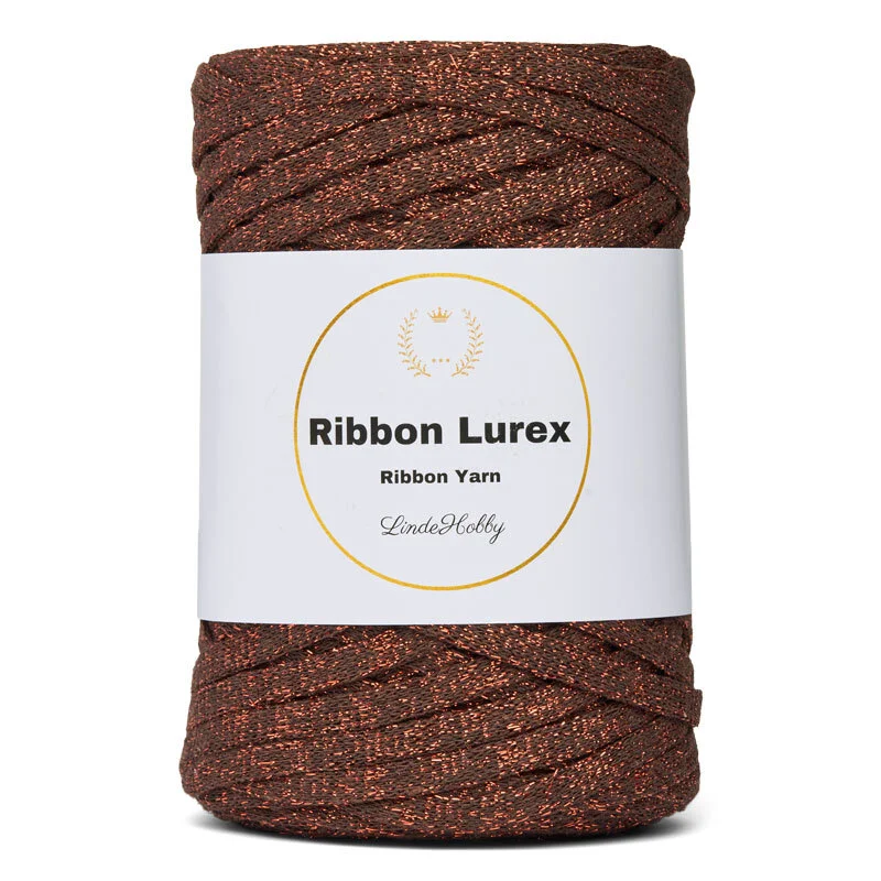 LindeHobby Ribbon Lurex  05 Brown Copper