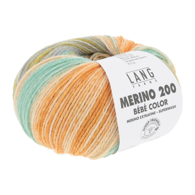 Lang Yarns Merino 200 Bebe Color 604