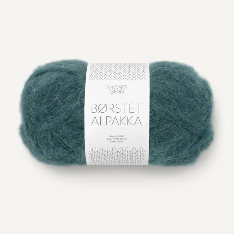 Sandnes Børstet Alpakka 7281 Syvä Petrol