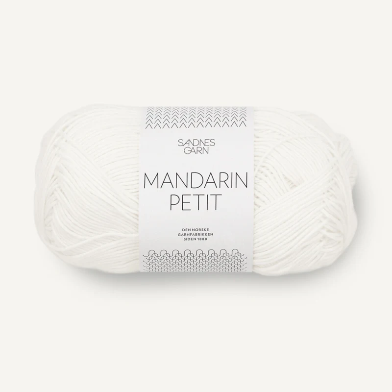Sandnes Mandarin Petit 1002 Valkoinen