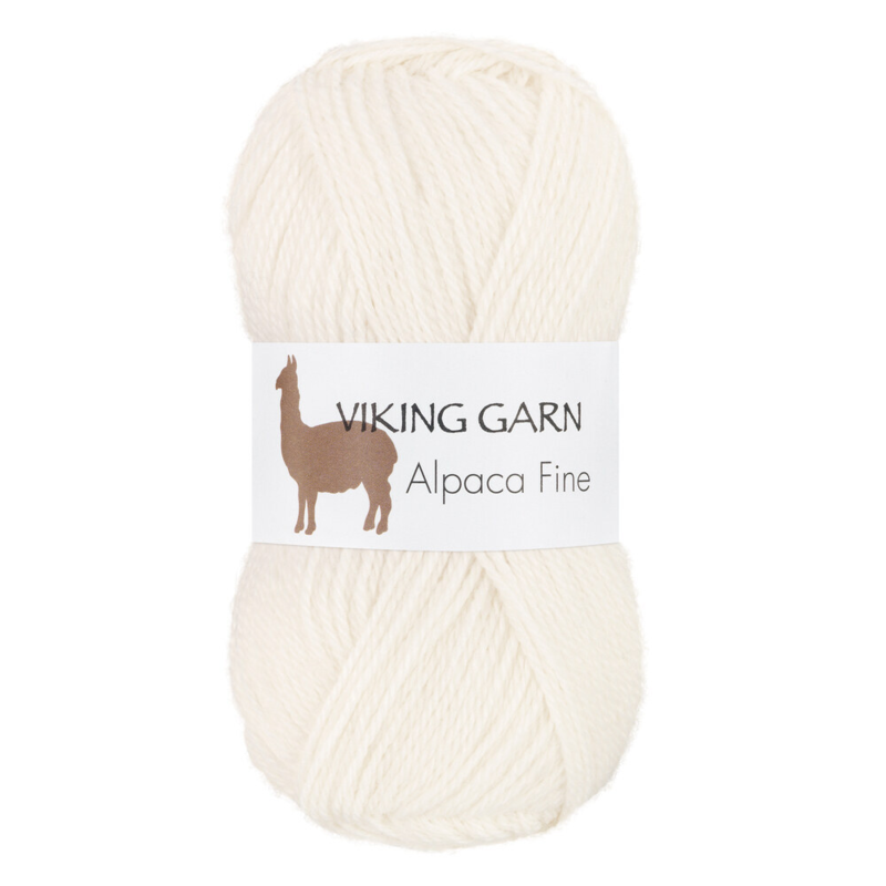 Viking Alpaca Fine 600 Valkoinen