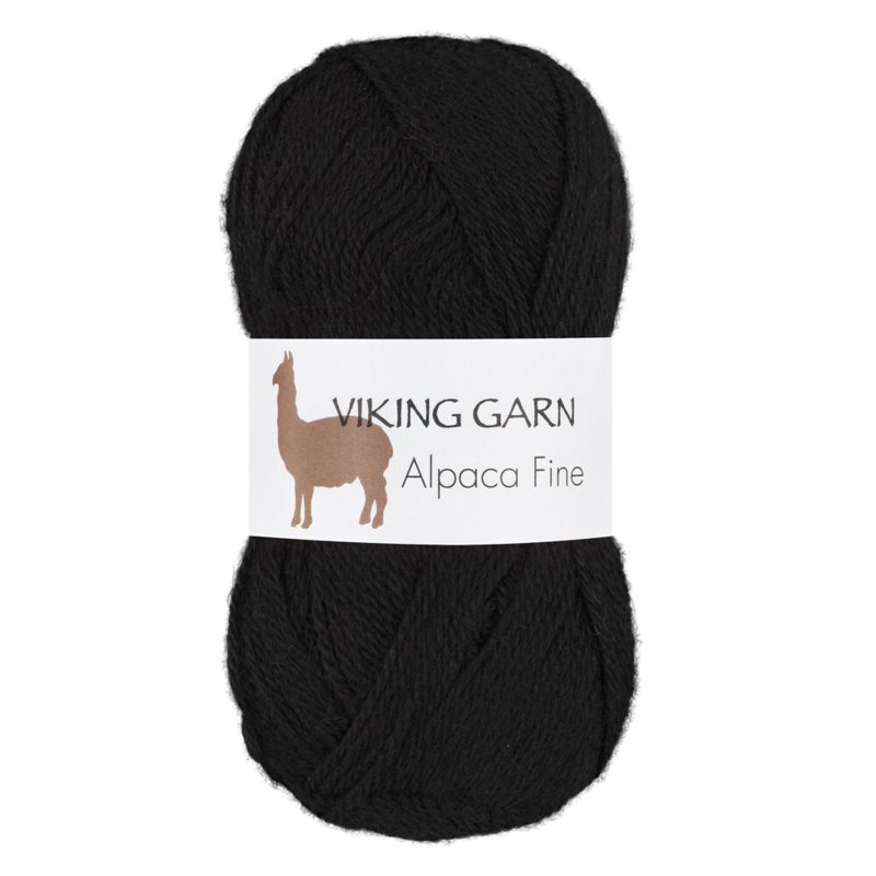 Viking Alpaca Fine 605 Musta