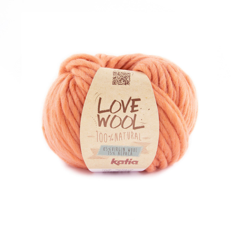 Katia Love Wool 130 Vaalea lohenpunainen