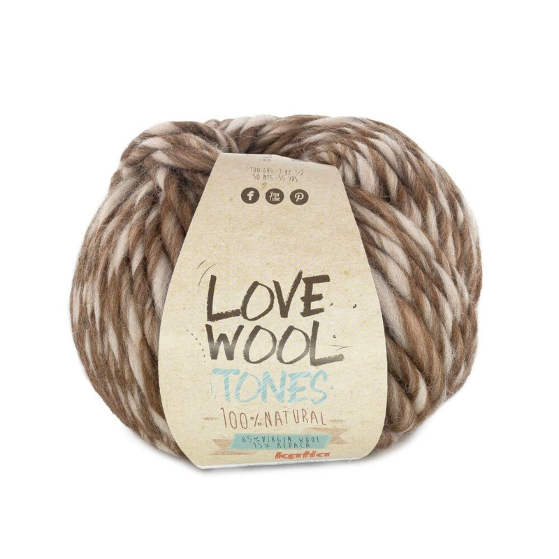 Katia Love Wool Tones 201 Ruskea