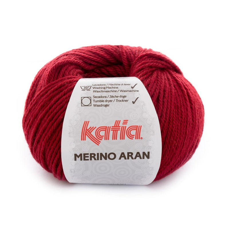 Katia Merino Aran 051 Vaalea bordeaux