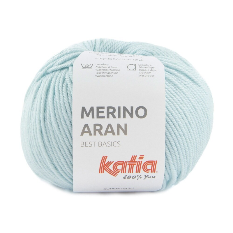 Katia Merino Aran 097 Vaalea taivaansininen