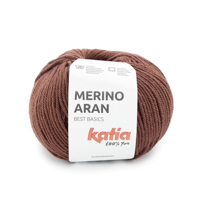 Katia Merino Aran 110 Punaruskea