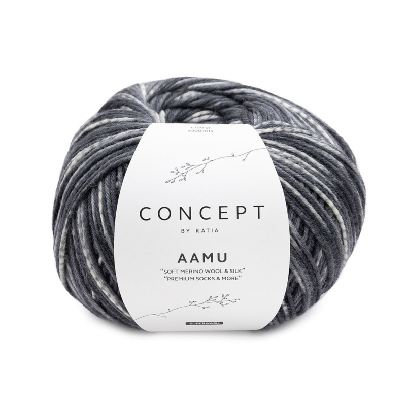 Katia Concept Aamu Socks 303 Harmaa