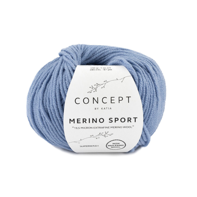 Katia Concept Merino Sport 048 Sininen