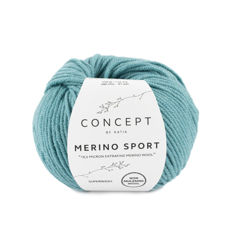 Katia Concept Merino Sport 052 Harmaansininen