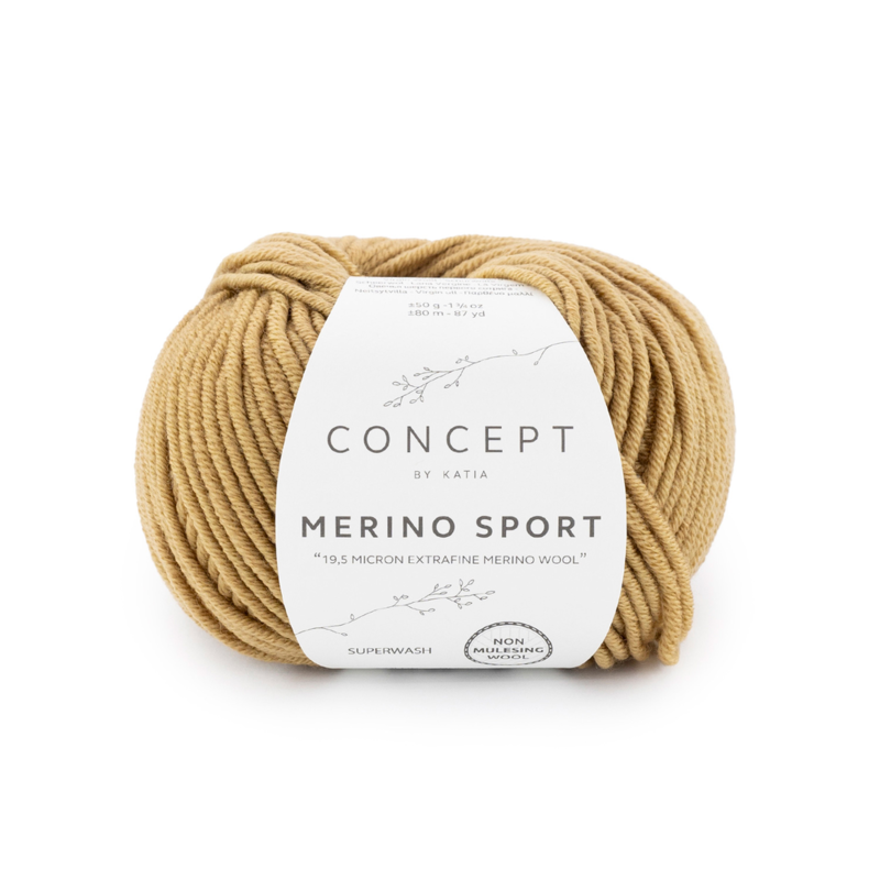 Katia Concept Merino Sport 074 Kamelinvärinen