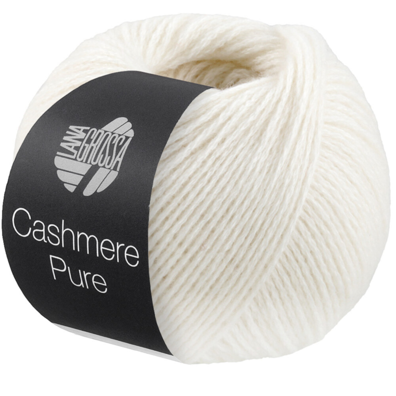 Lana Grossa Cashmere Pure 09 Valkoinen