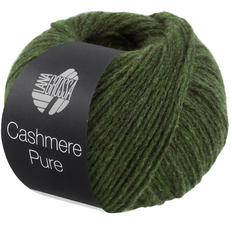 Lana Grossa Cashmere Pure 28 Sammalenvihreä
