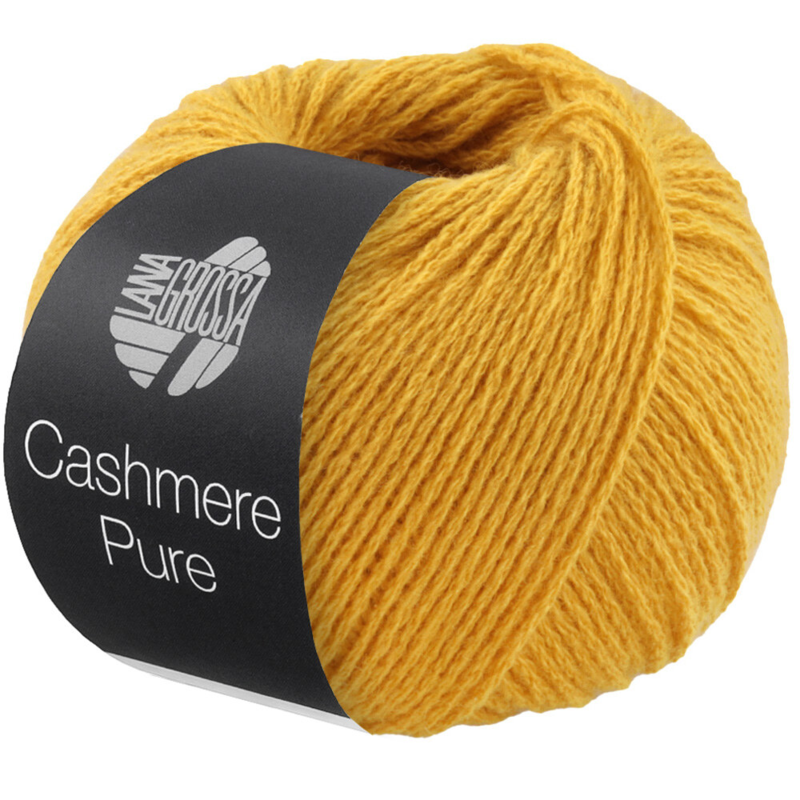 Lana Grossa Cashmere Pure 16 Saffroninkeltainen