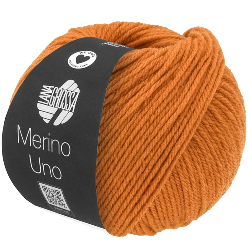 Lana Grossa Merino Uno 83 Oranssinruskea
