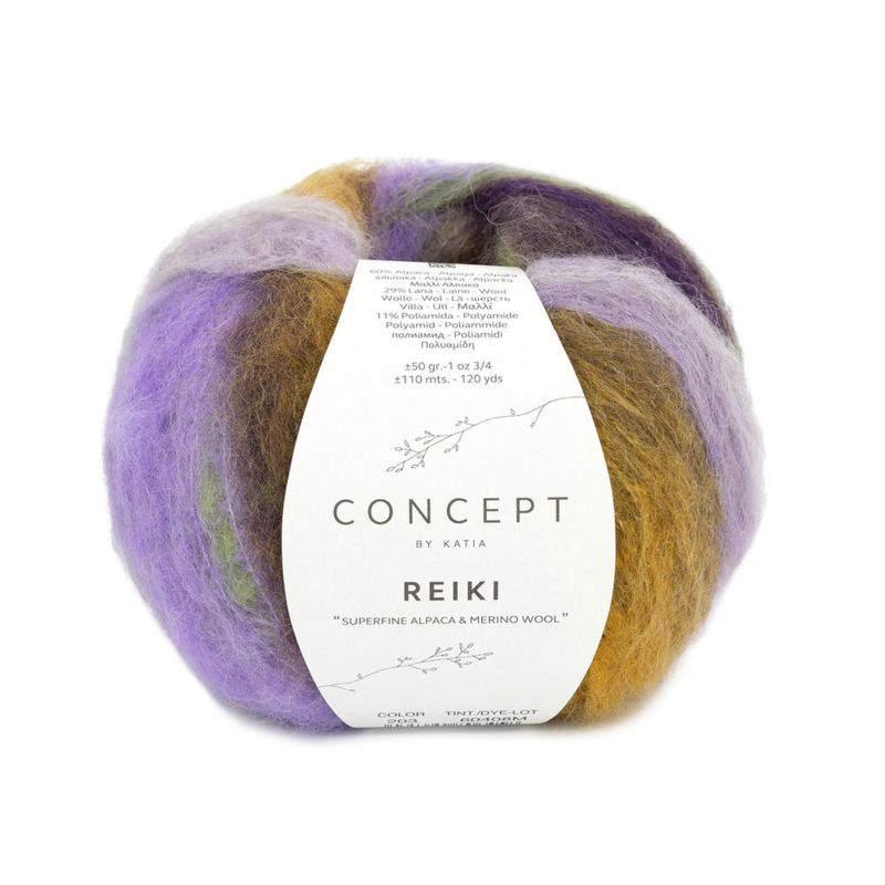 Katia Concept Reiki 203 Lila-Vihreä-Okeri