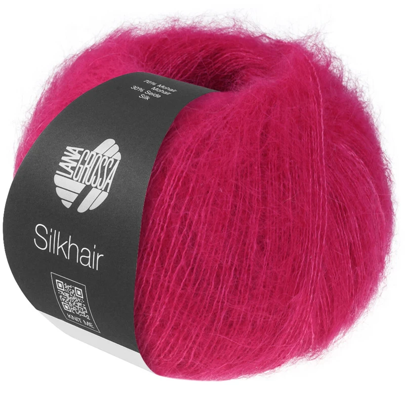 Lana Grossa Silkhair 224 Tumma pinkki
