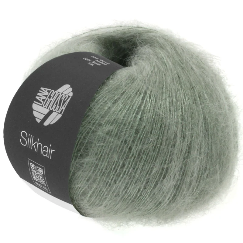 Lana Grossa Silkhair 105 Harmaanvihreä