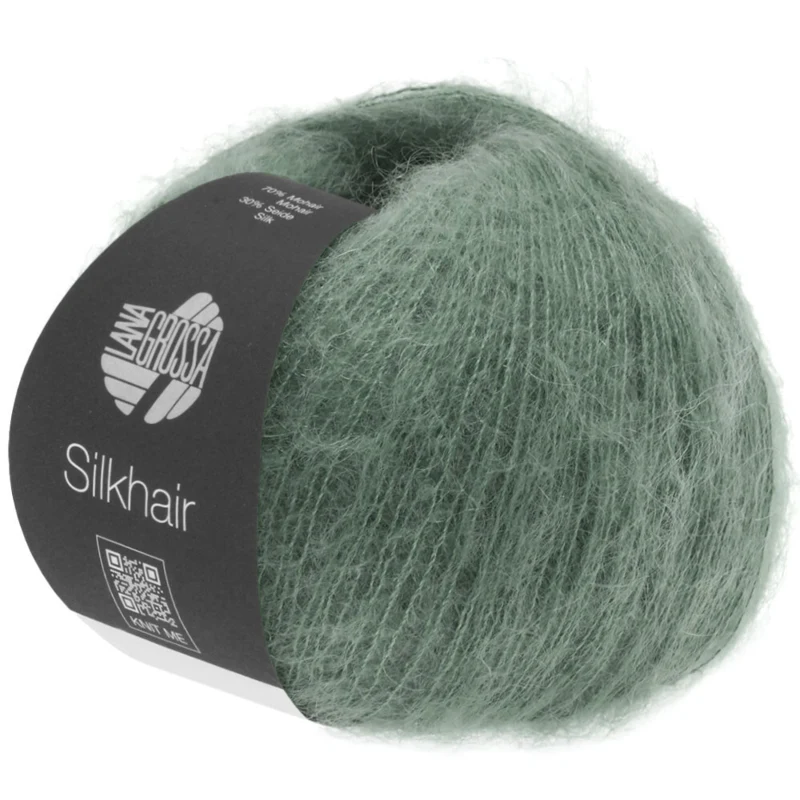 Lana Grossa Silkhair 127 Sammaleenvihreä