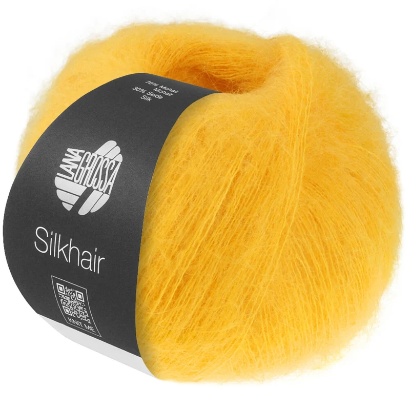 Lana Grossa Silkhair 221 Voinkeltainen