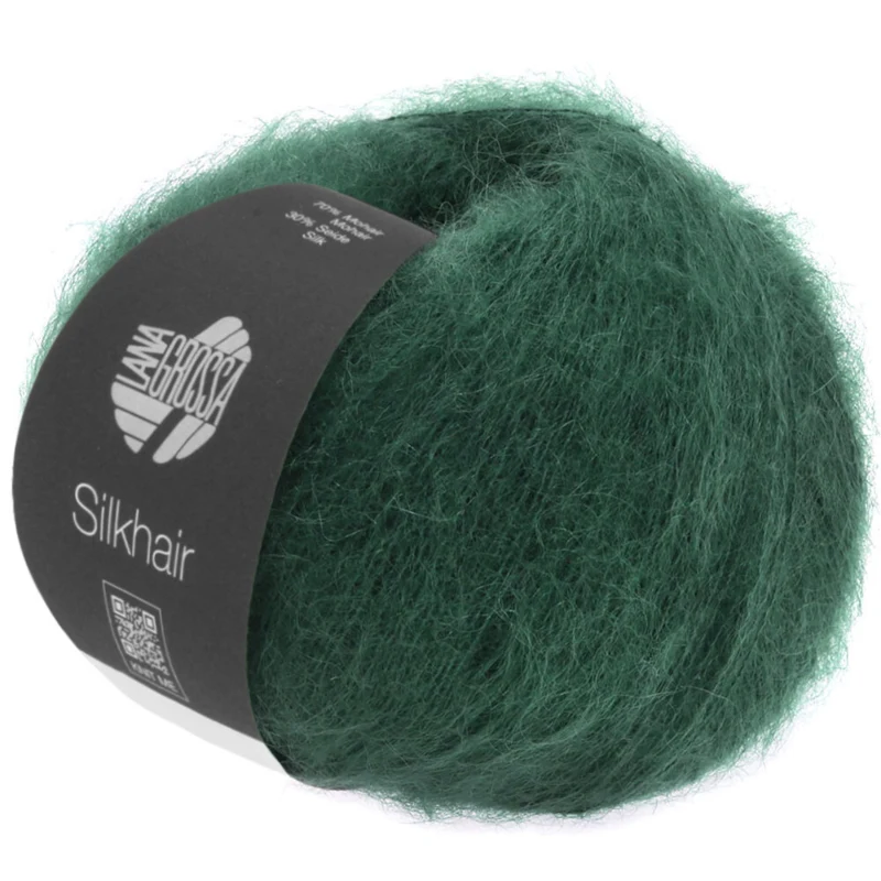 Lana Grossa Silkhair 110 Tummanvihreä