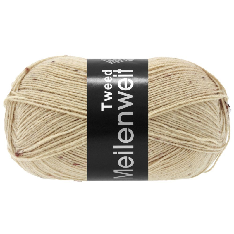 Lana Grossa Meilenweit 100 Tweed 178 Beige meleerattu