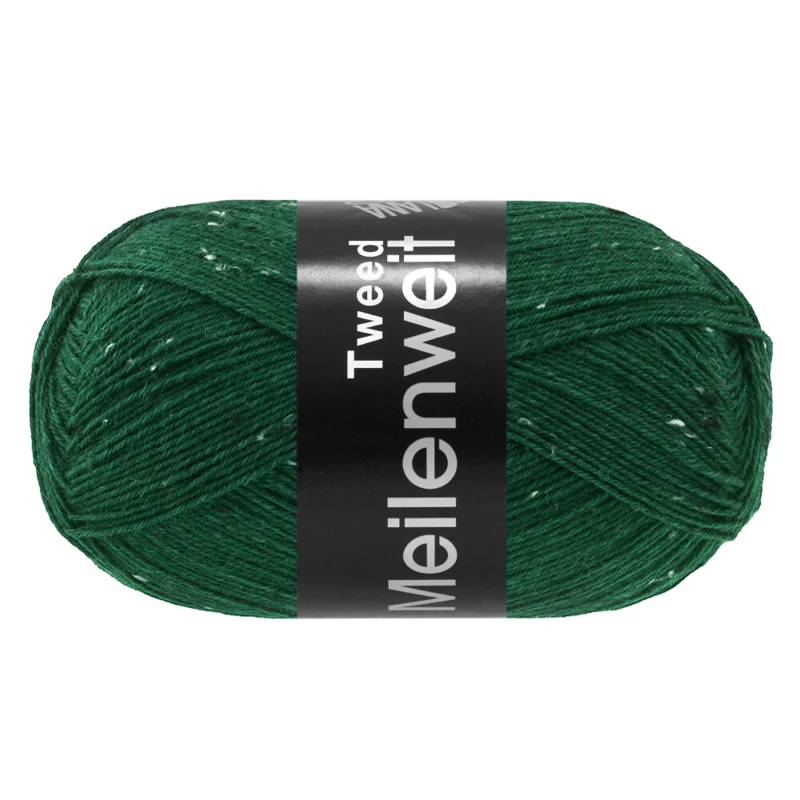 Lana Grossa Meilenweit 100 Tweed 183 Pullonvihreä