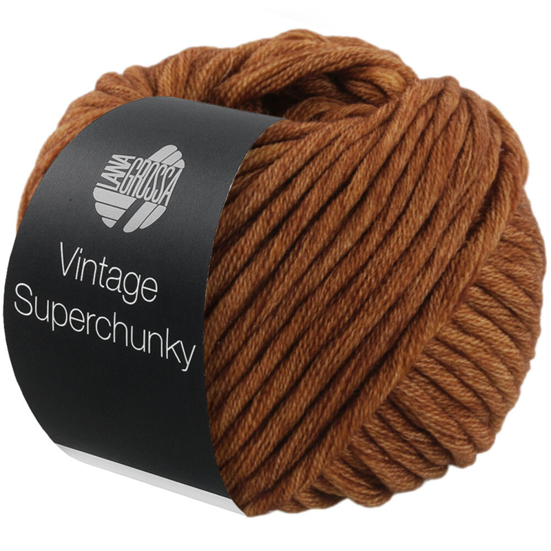 Lana Grossa Vintage Superchunky 509 Kultaruskea