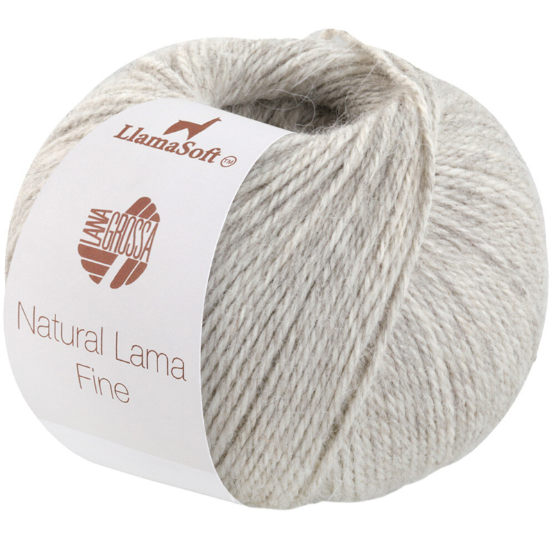 Lana Grossa Natural Lama Fine 112 Harmaanbeige