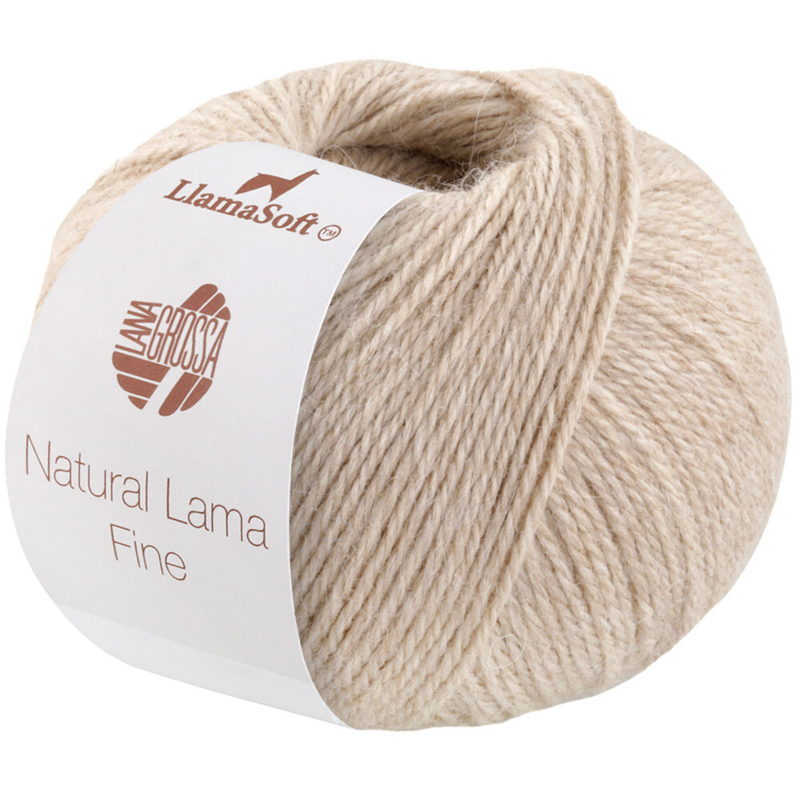 Lana Grossa Natural Lama Fine 110 Vaalea beige