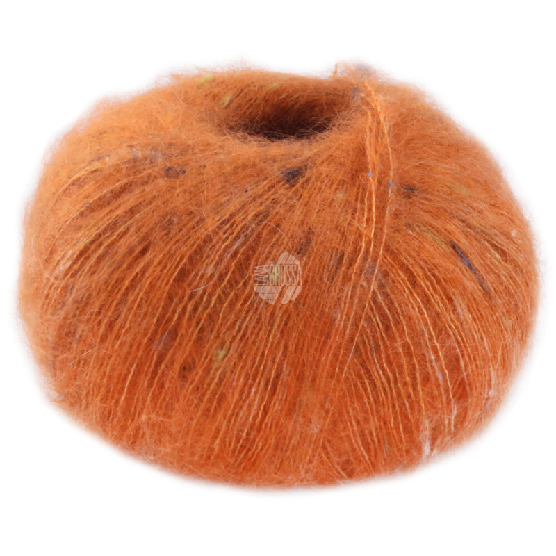 Lana Grossa Natural Superkid Tweed 611 Ruosteenoranssi