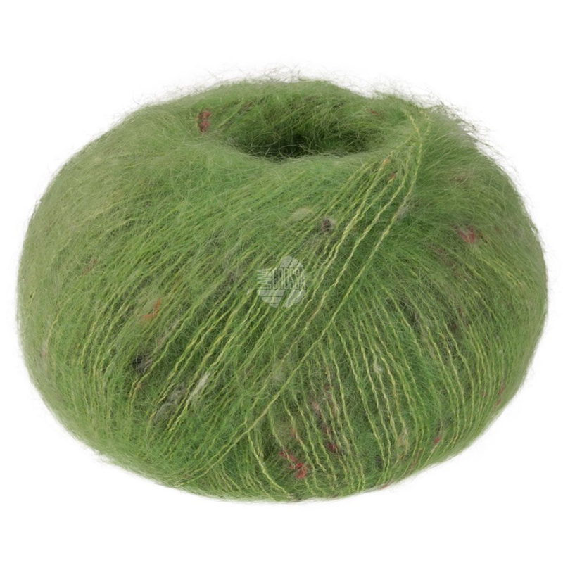 Lana Grossa Natural Superkid Tweed 633 Omenanvihreä